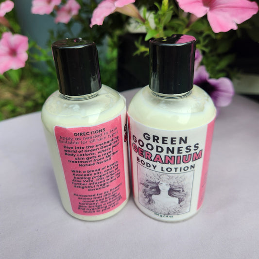 Green Goodness Body Lotion - Geranium